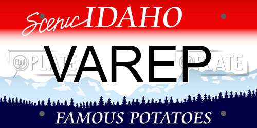 VAREP Idaho License Plate