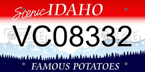 VC08332 Idaho License Plate