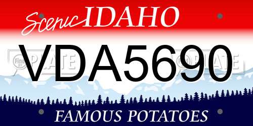 VDA5690 Idaho License Plate