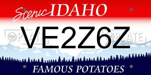 VE2Z6Z Idaho License Plate