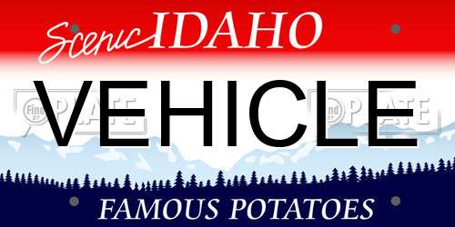 VEHICLE Idaho License Plate