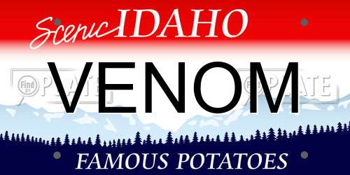 VENOM Idaho License Plate