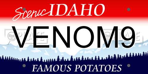 VENOM9 Idaho License Plate