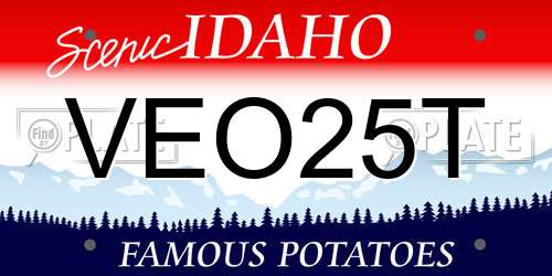 VEO25T Idaho License Plate