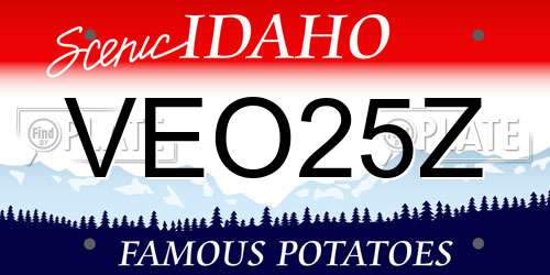 VEO25Z Idaho License Plate