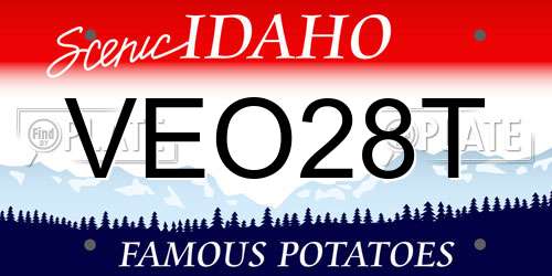 VEO28T Idaho License Plate