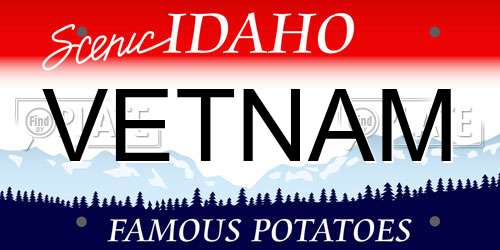 VETNAM Idaho License Plate