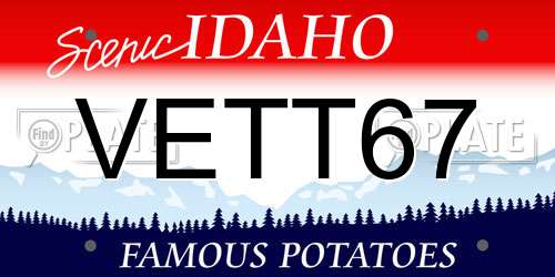 VETT67 Idaho License Plate