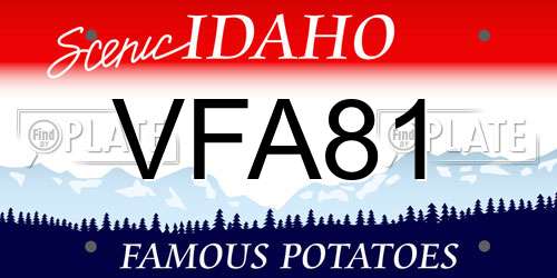 VFA81 Idaho License Plate
