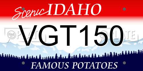 VGT150 Idaho License Plate