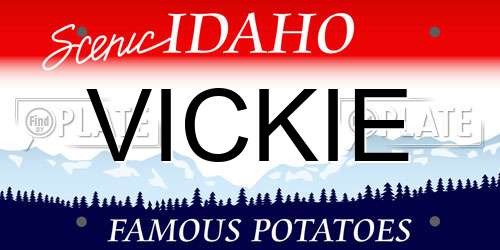 VICKIE Idaho License Plate