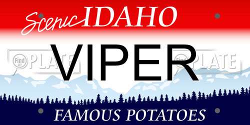 VIPER Idaho License Plate
