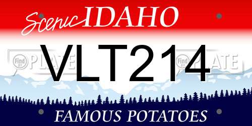 VLT214 Idaho License Plate