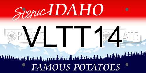 VLTT14 Idaho License Plate