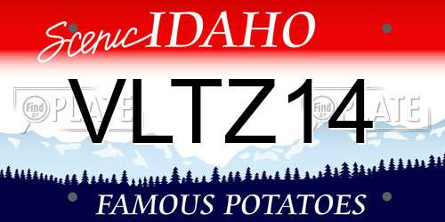 VLTZ14 Idaho License Plate