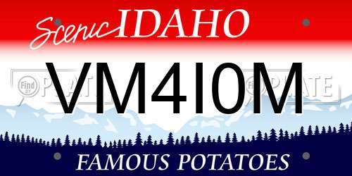 VM4I0M Idaho License Plate