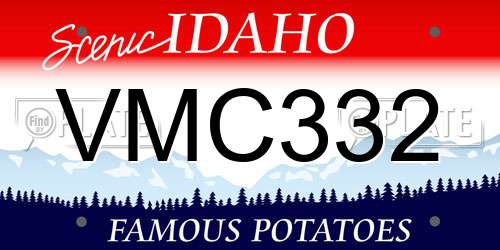 VMC332 Idaho License Plate
