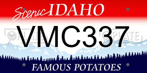 VMC337 Idaho License Plate