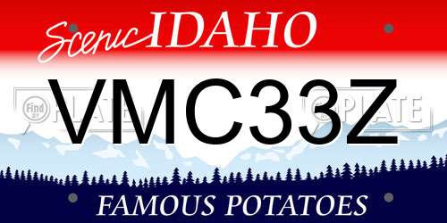 VMC33Z Idaho License Plate