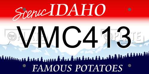VMC413 Idaho License Plate