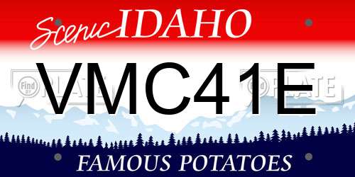 VMC41E Idaho License Plate
