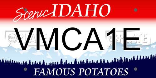 VMCA1E Idaho License Plate