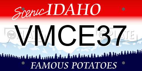 VMCE37 Idaho License Plate