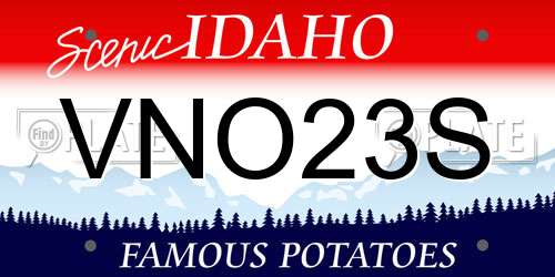 VNO23S Idaho License Plate
