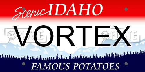 VORTEX Idaho License Plate