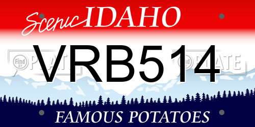 VRB514 Idaho License Plate