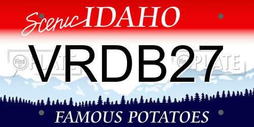 VRDB27 Idaho License Plate