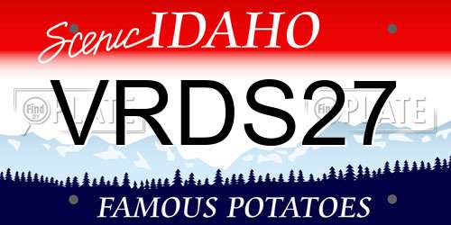 VRDS27 Idaho License Plate