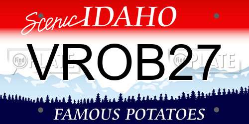 VROB27 Idaho License Plate