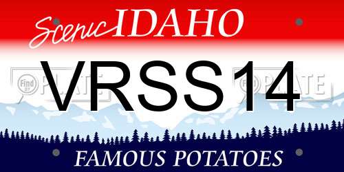 VRSS14 Idaho License Plate