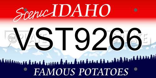 VST9266 Idaho License Plate
