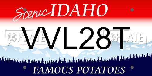 VVL28T Idaho License Plate