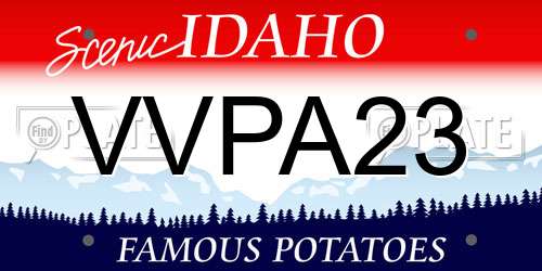VVPA23 Idaho License Plate