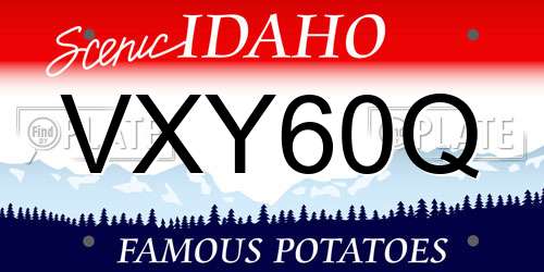 VXY60Q Idaho License Plate