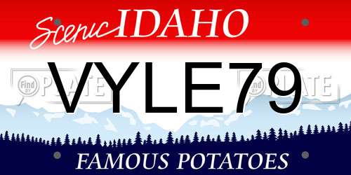 VYLE79 Idaho License Plate