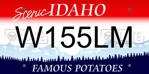 W155LM Idaho License Plate
