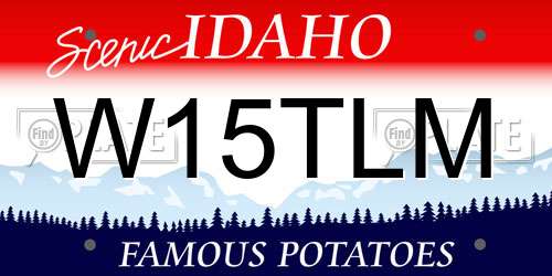 W15TLM Idaho License Plate