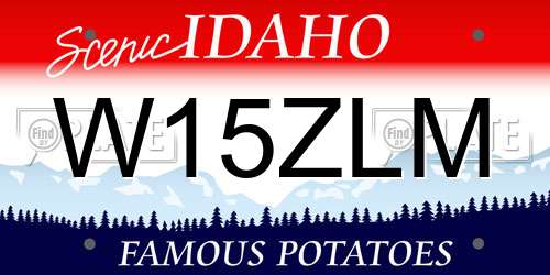 W15ZLM Idaho License Plate