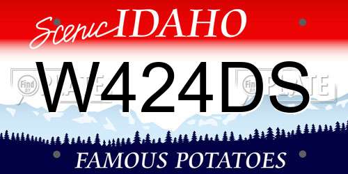 W424DS Idaho License Plate