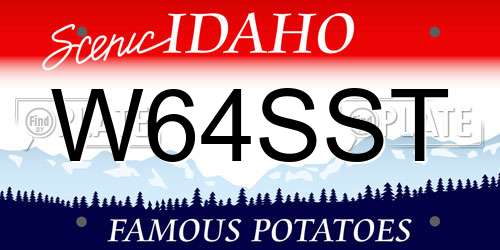W64SST Idaho License Plate