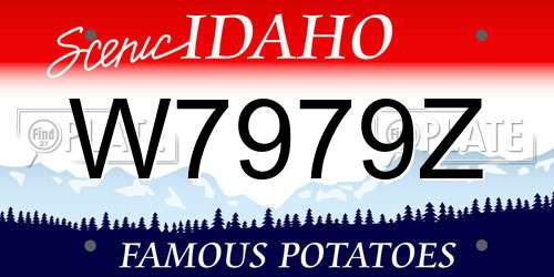 W7979Z Idaho License Plate