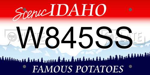 W845SS Idaho License Plate