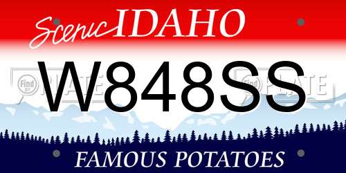 W848SS Idaho License Plate
