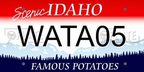 WATA05 Idaho License Plate