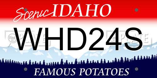 WHD24S Idaho License Plate