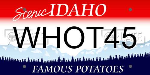 WHOT45 Idaho License Plate